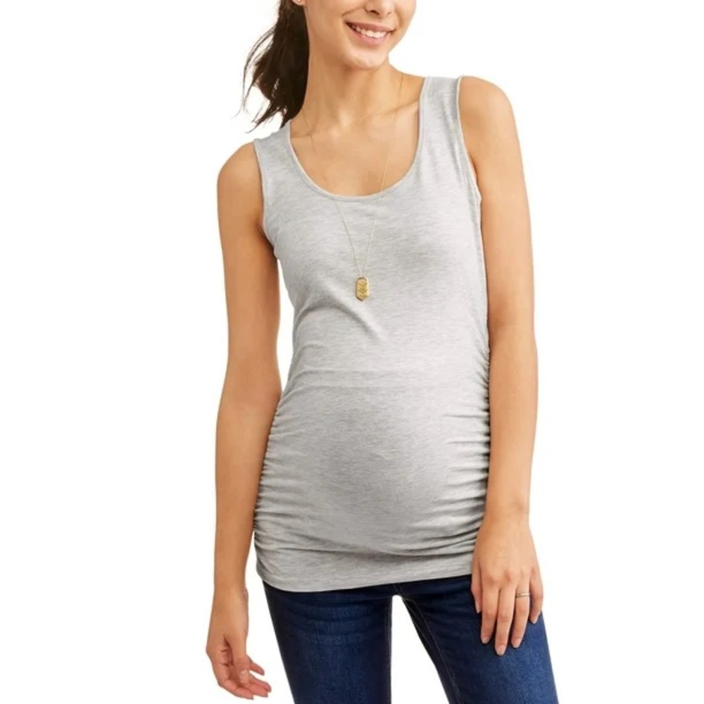 Classic Gray Maternity Tank Top